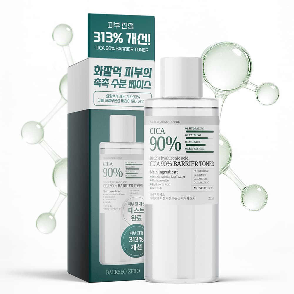 살림백서 살림백서 제로 시카 90% 더블 히알루론산 토너 200ml