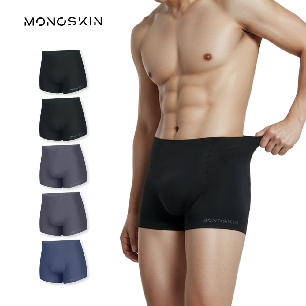 모노스킨 MONOSKIN 모노스킨 남성 사각 팬티 5매 세트 노라인 심리스 무봉제 드로즈