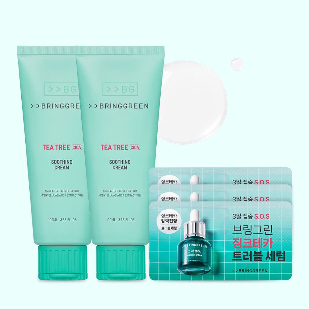 브링그린 브링그린 티트리 시카 수딩 크림 플러스 100ml+100ml