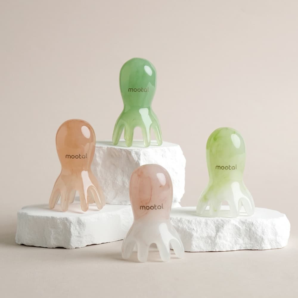 무탈 무탈 문어 두피 괄사 마사지기 1+1 머리 승모근 지압 마사지 - 최저가 15,900원