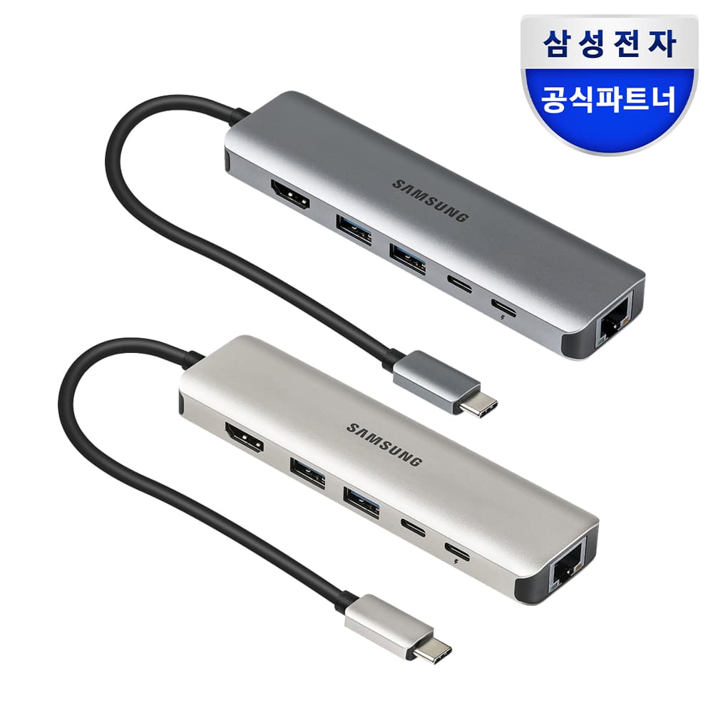 삼성공식파트너 모니칸 삼성전자 USB C 허브 6in1 8K HDMI 멀티허브 SL-MH1061C 골드