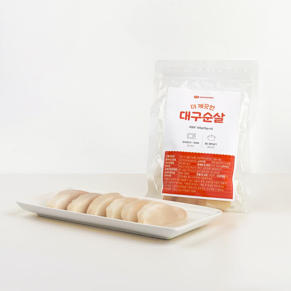 씨몬스터 씨몬스터 이유식 생선 대구순살 무염 120g 1개 - 최저가 6,700원