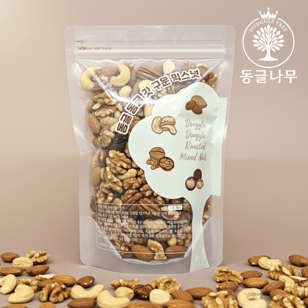 동글나무 동글나무 갓 구운 견과류 프리미엄 믹스넛 500g - 최저가 13,900원