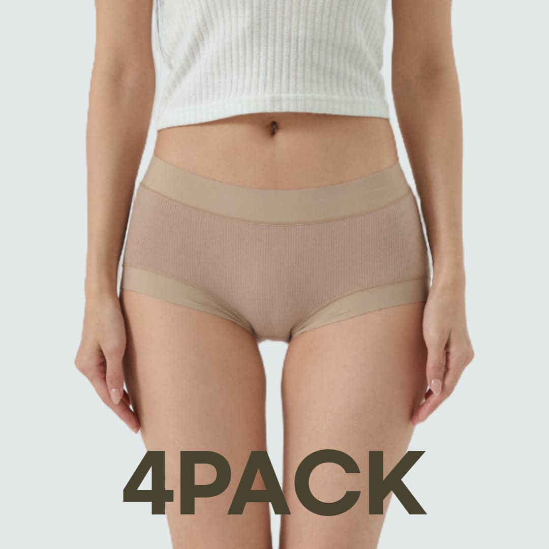언더액티브 면팬티 모노 코튼 골지 팬티 4PACK 순면 스판 심리스 속옷 - 최저가 34,120원