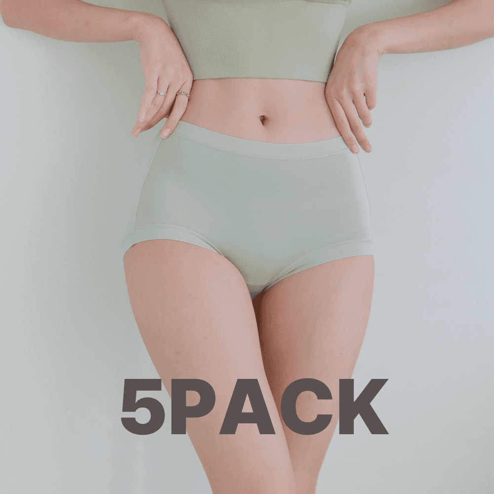 리아모르 여성 모달 팬티 하이웨스트 심리스 5PACK