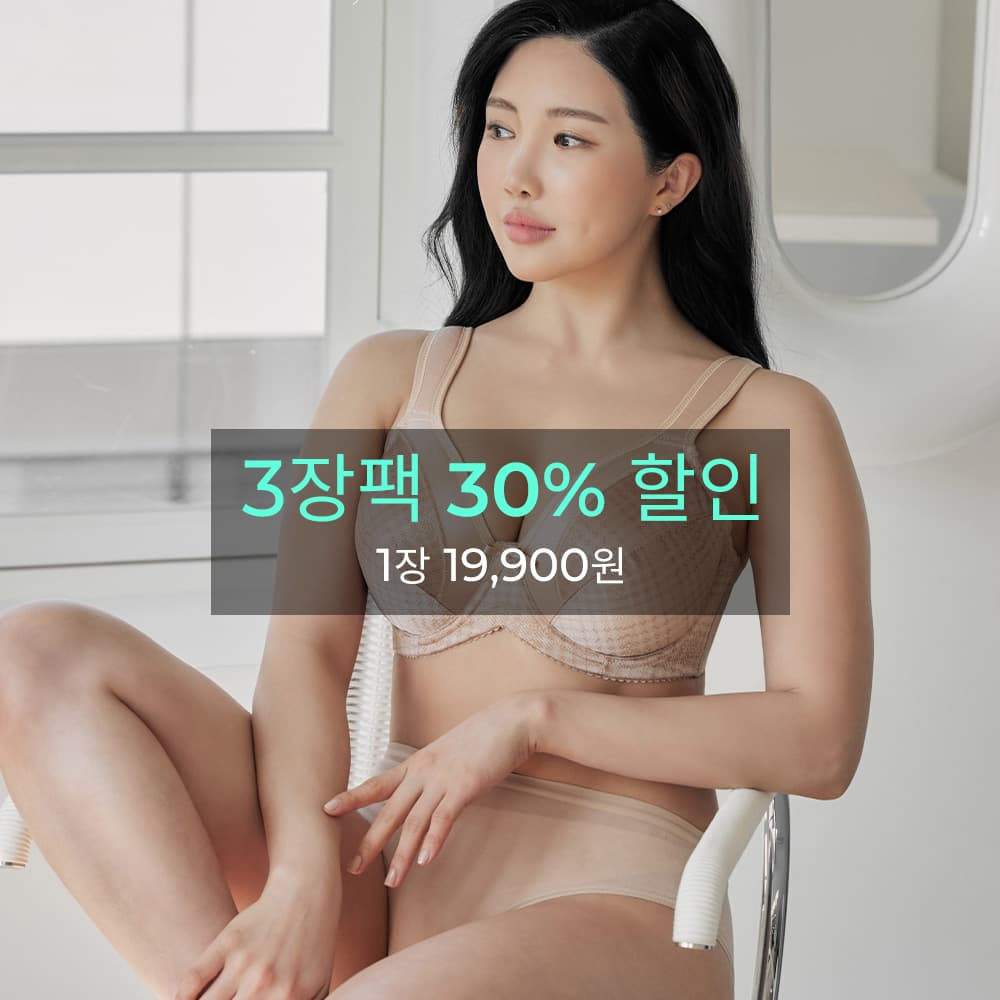 아이엠로라 - LORA [브라샵로라] 3장팩 로라샵 아이엠로라 V커브 미니마이저 - 체크 베이지 E컵 F컵 G컵 H컵 I컵 - 최저가 59,900원