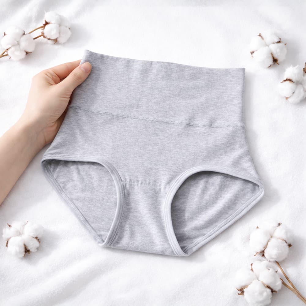 NUMO 여성 순면 복부 보정 팬티 하이웨스트