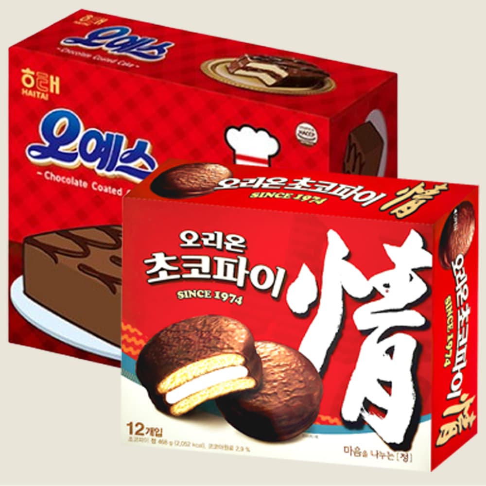 과자몰 과자 오리온 초코파이 468g 해태 오예스 360g 크림파이 - 최저가 9,980원