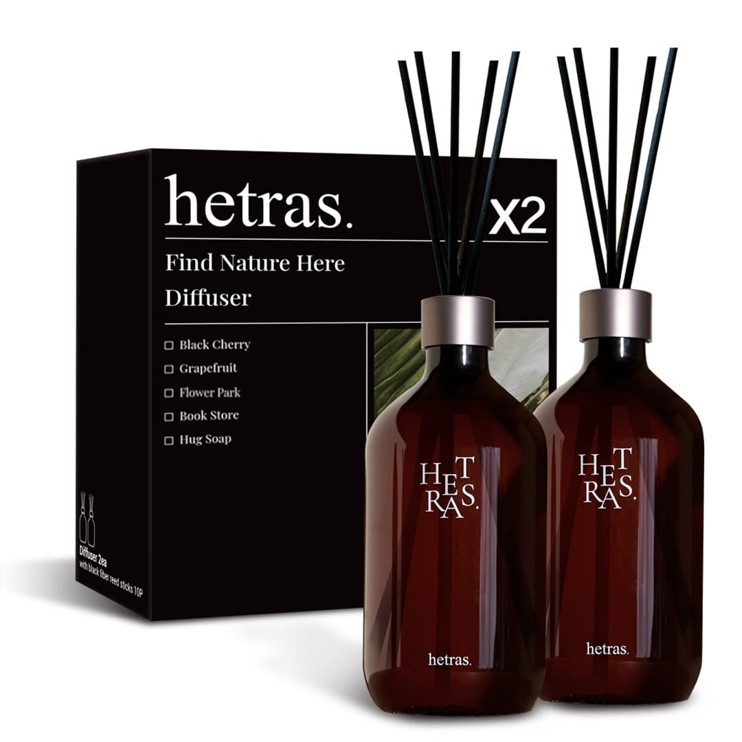 헤트라스 헤트라스 프리미엄 대용량 디퓨저 500mlx2개 선물세트 블랙체리