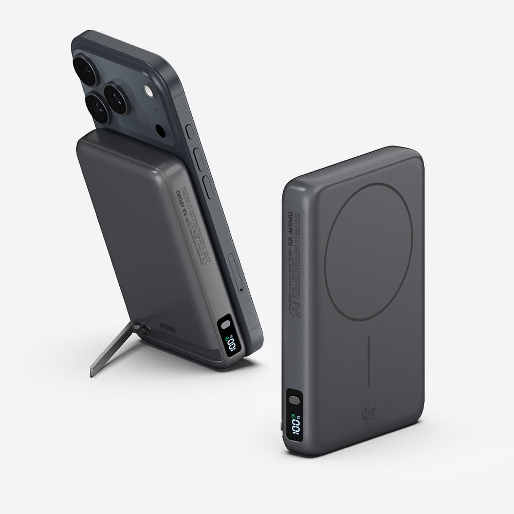 아트뮤 Qi2 25W 맥세이프 초고속 무선 보조배터리 QB610 10000mAh 그레이
