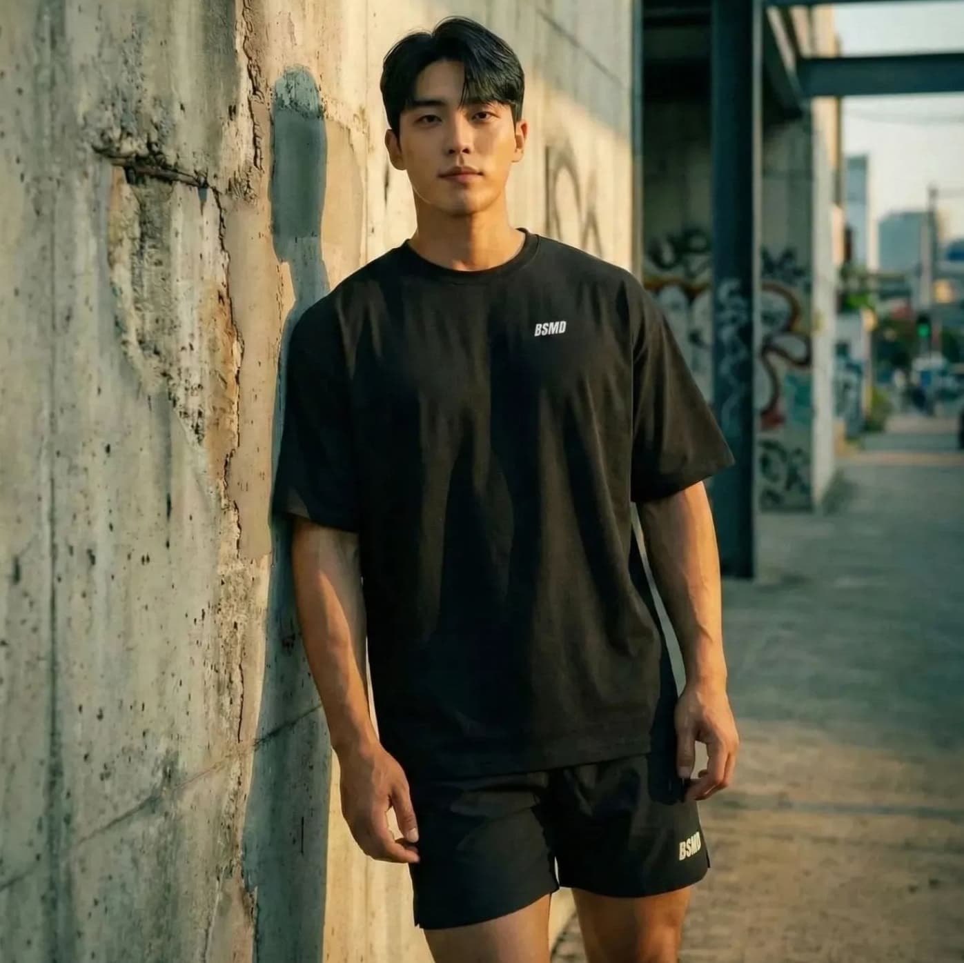 비스트모드 비스트모드 실켓 컴팩 헬스 오버핏 반팔 쿨링 티셔츠