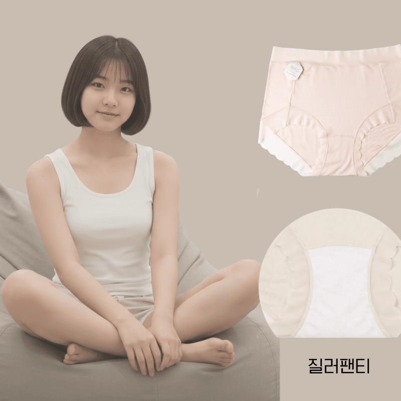 질러팬티 질러팬티 SMALLFIT XS사이즈 3매입 주니어 여성 60수 모달 순면팬티