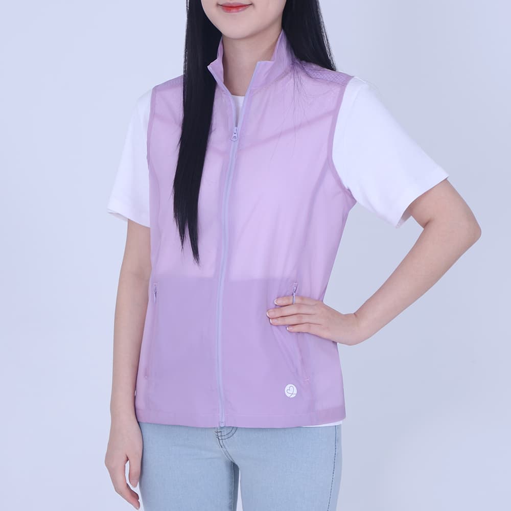 꽃중년- 여성 봄 여름 바스락조끼 바람막이 아노락 베스트 - 최저가 14,800원