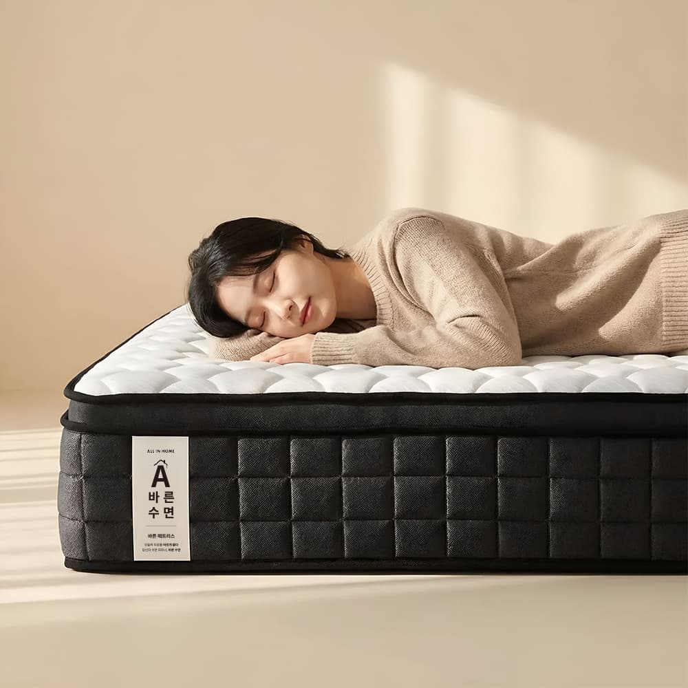 올인홈 스탠다드 올인홈 침대 매트리스 메모리폼 포켓 스프링 22cm SS(슈퍼싱글)