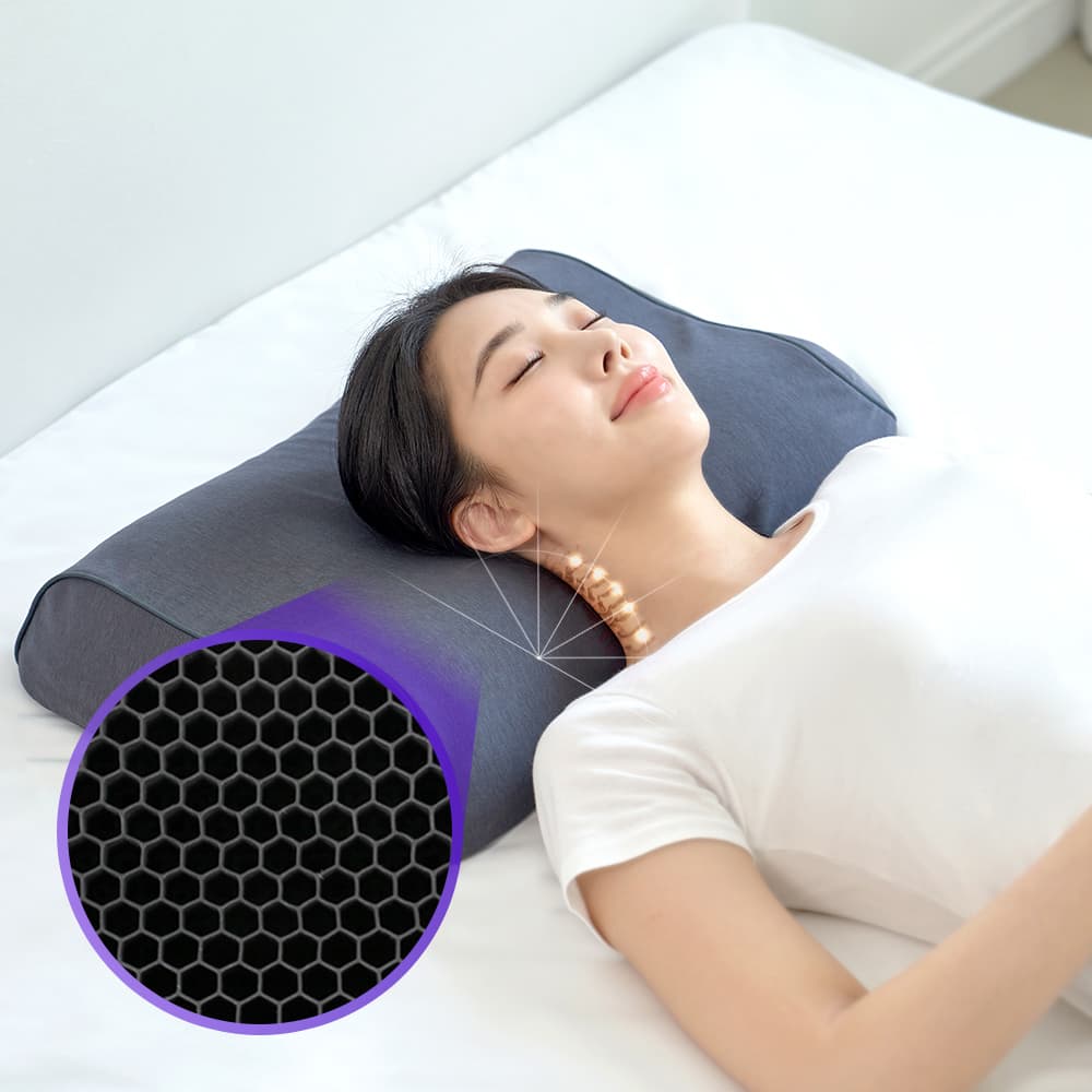 바디씨 바디씨 에그젤 거북목 경추베개 목디스크 기능성 TPE 엘라머 베개 블랙