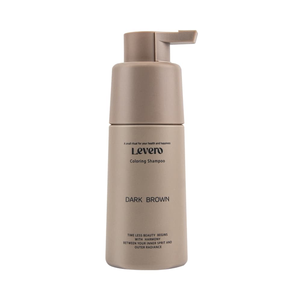 LEVERO 르베로 맥주효모 새치커버 염색샴푸 다크브라운 300ml