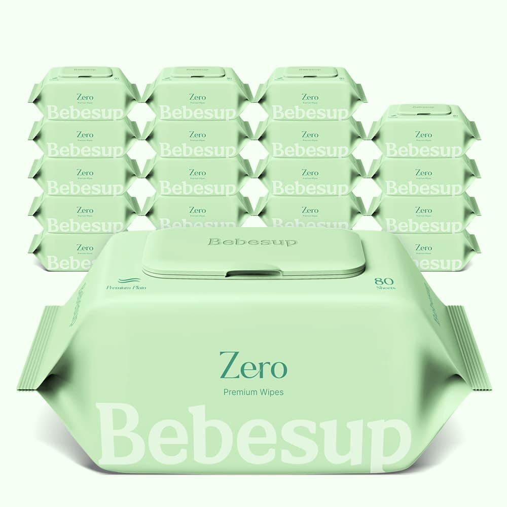 베베숲 베베숲 아기물티슈 제로 플레인 캡형 80매 20개 - 최저가 38,890원
