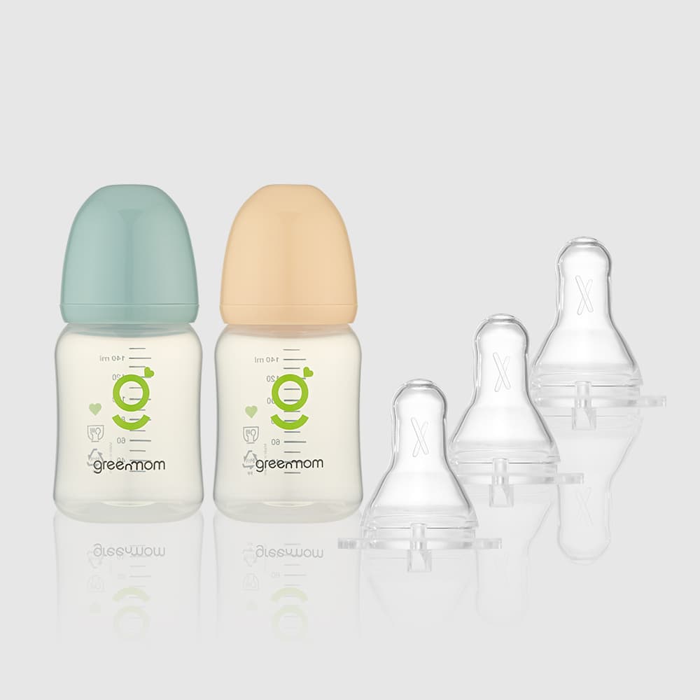그린맘샵 PP 베이직 젖병 140ml 2개 + 아이쏙 3개 - 최저가 30,400원
