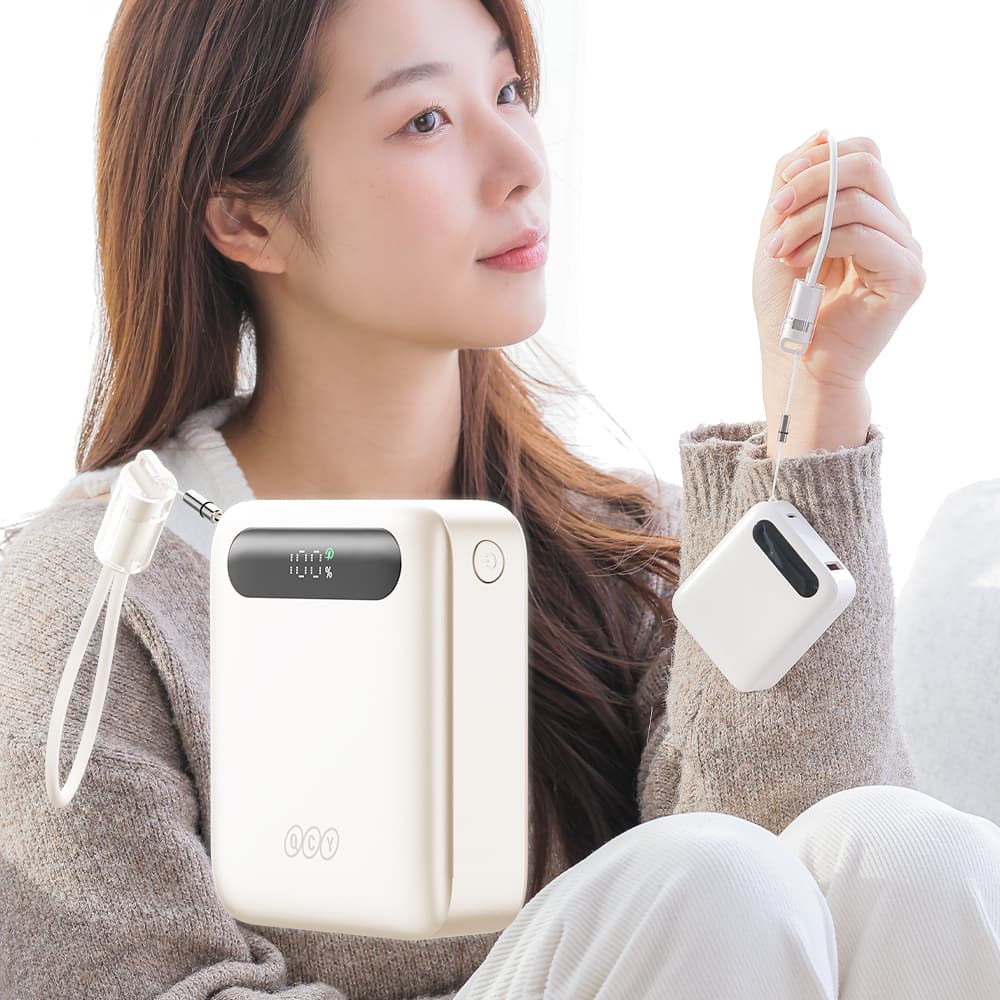 비욘드퍼니싱 QCY AIR 기내반입 초경량 고속충전 보조배터리 22.5W 10000mAh