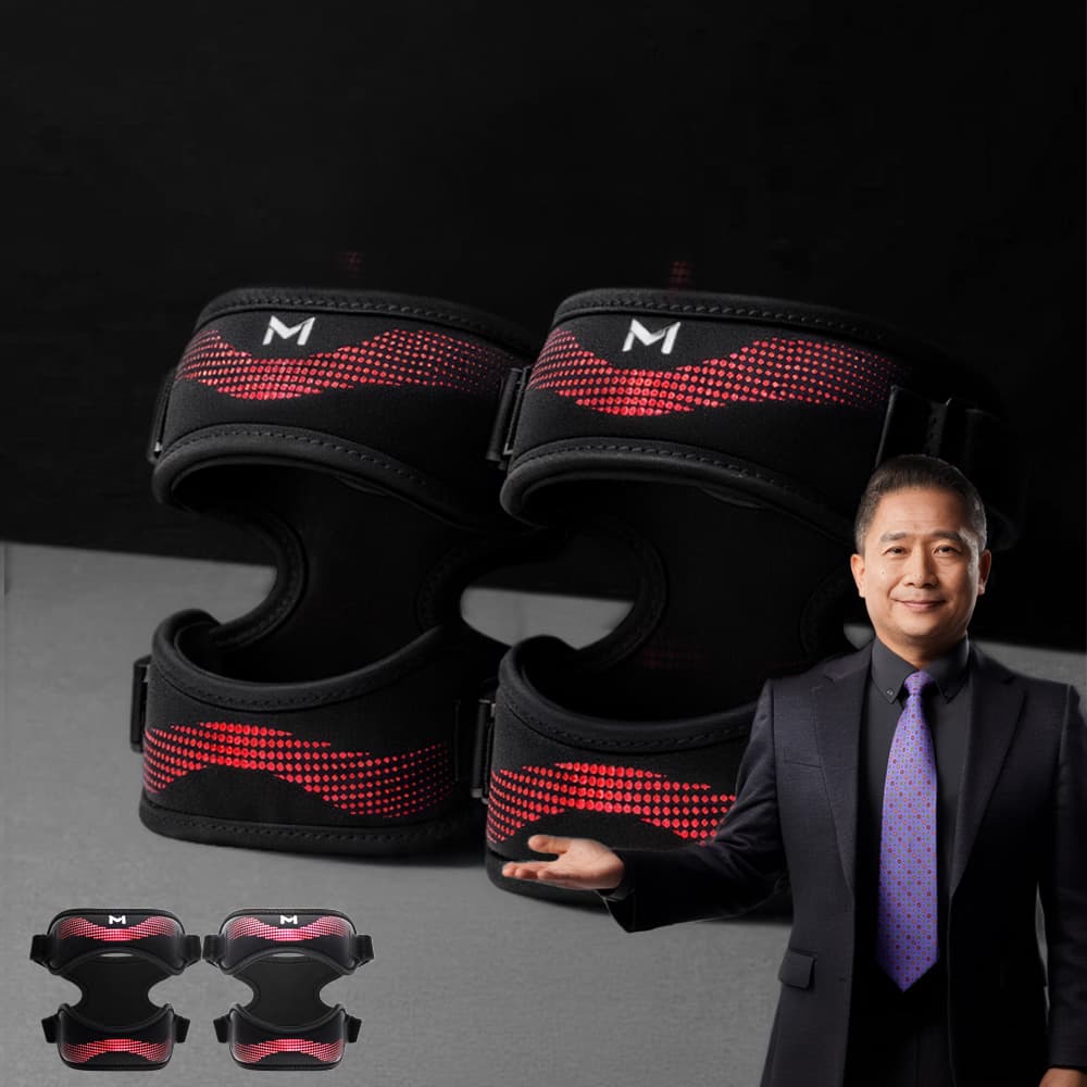 인포벨홈쇼핑 김문호의 2번 잡는 무릎팔팔 1세트 엘라스토머 러닝 이중스트랩 슬개골 무릎 보호대