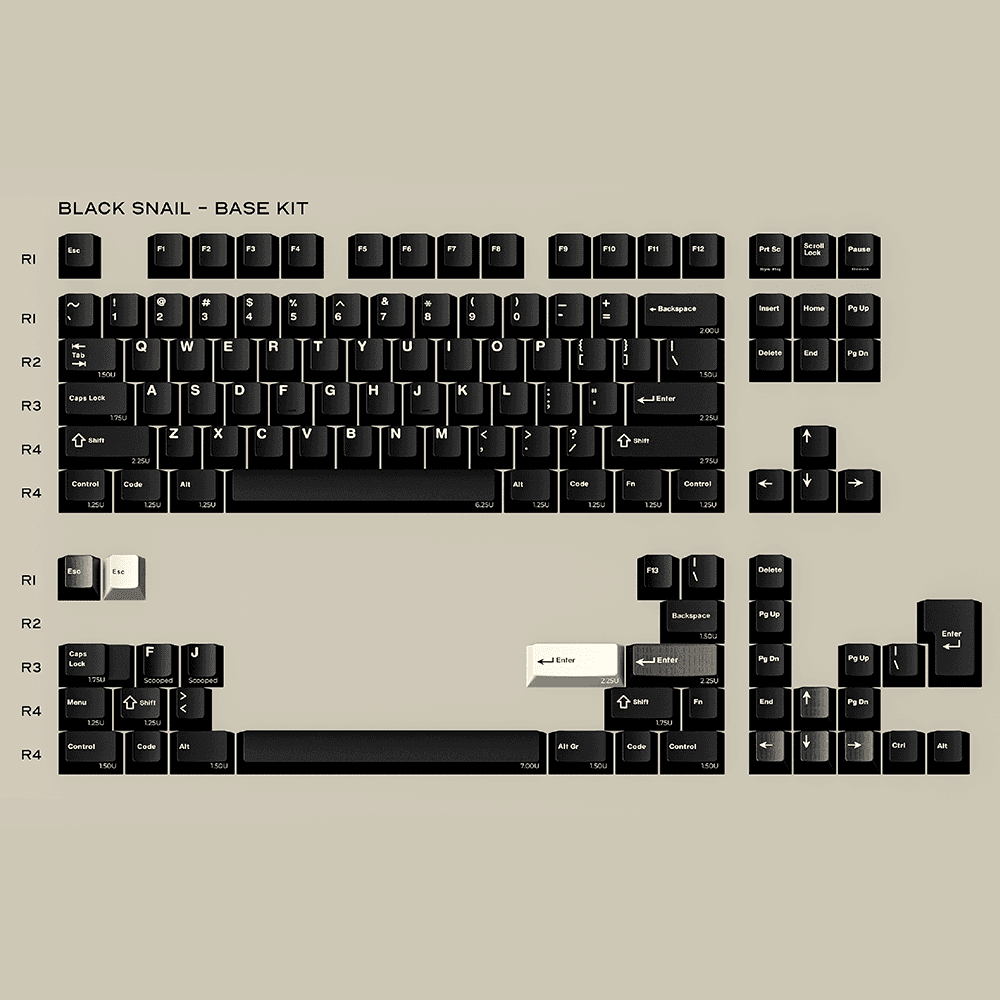 GEONWORKS GMK CYL Black Snail 베이스 키캡