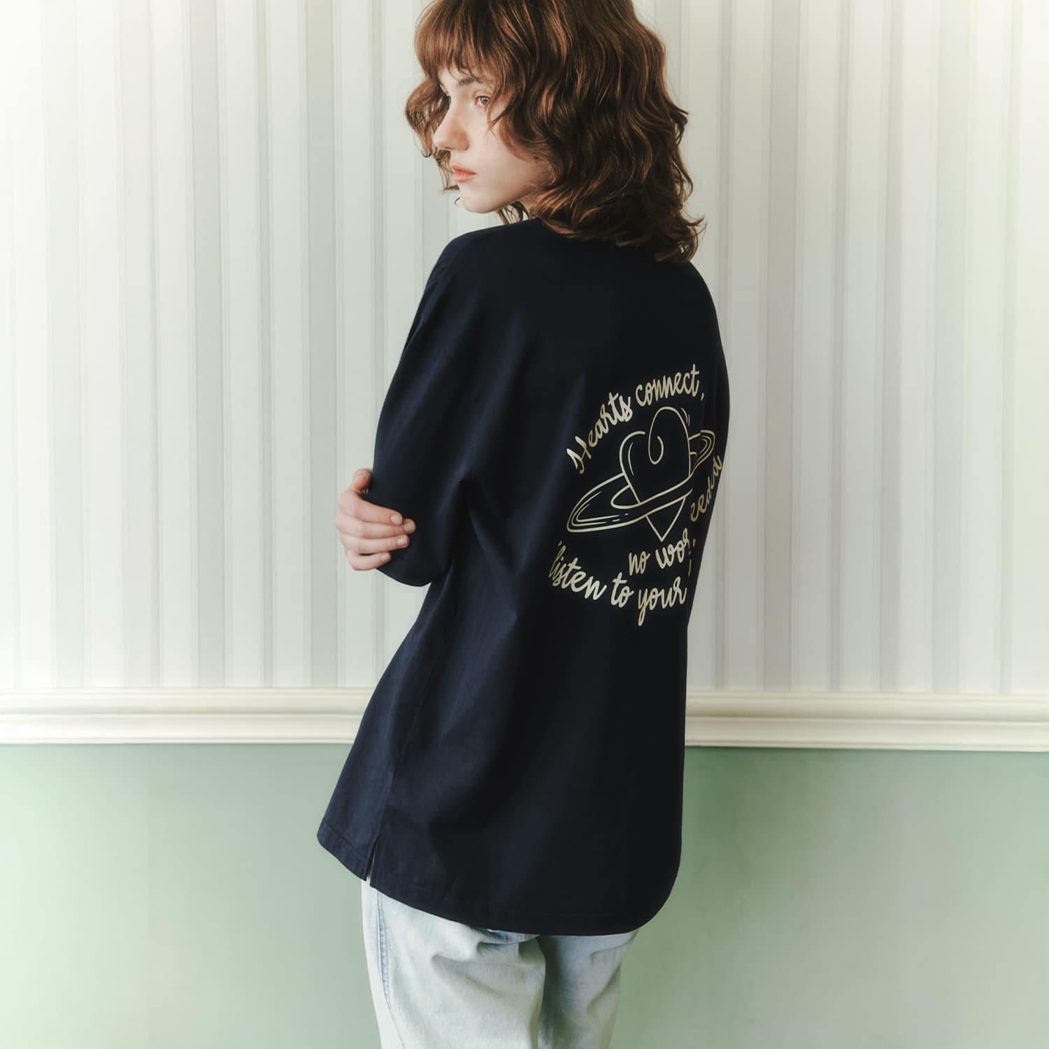제로스트릿 [제로스트릿][2컬러] 하트 스페이스 반팔 티셔츠 HEART SPACE SHORT SLEEVE T-SHIRT