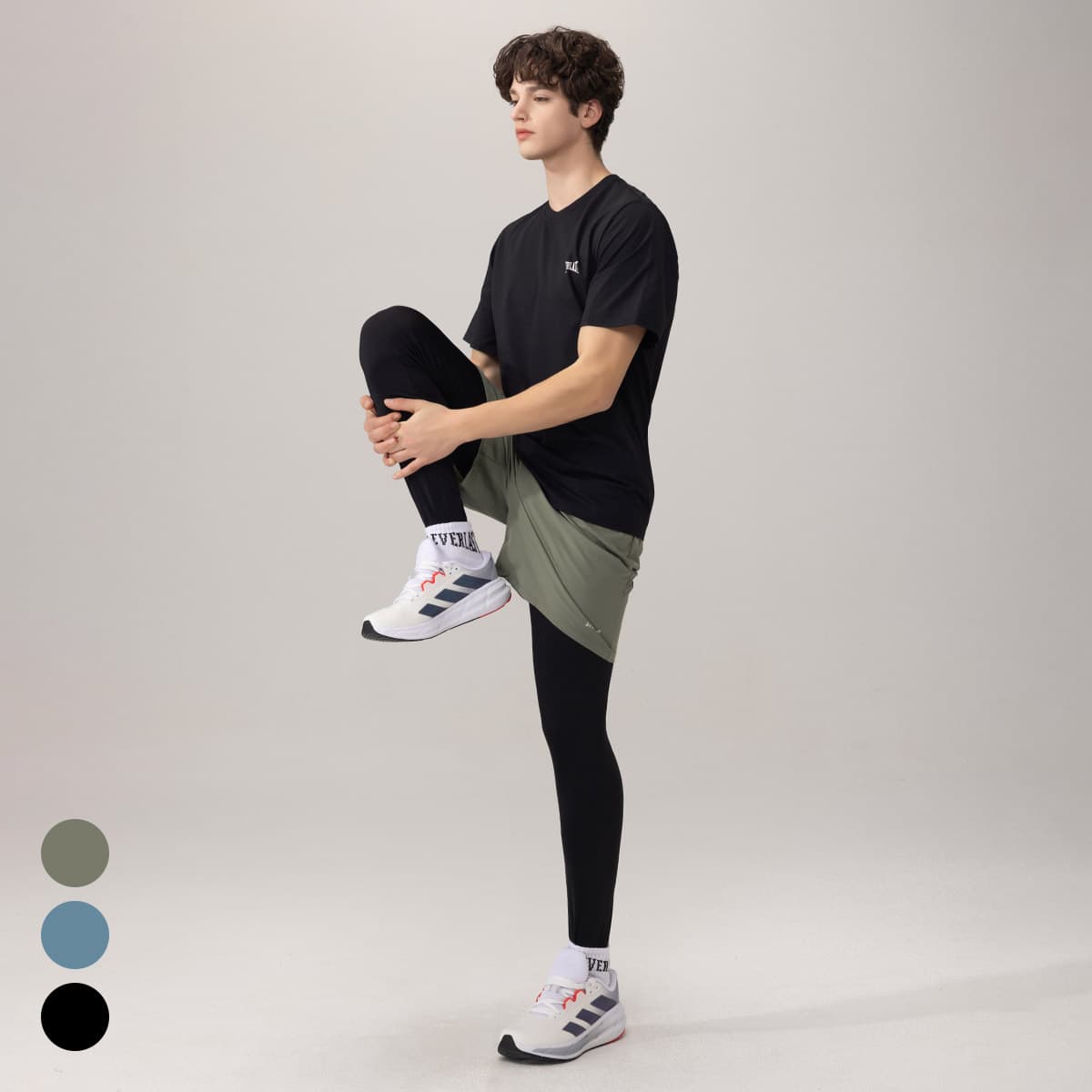 EVERLAST Korea 에버라스트 남자 투인원 반바지 레깅스