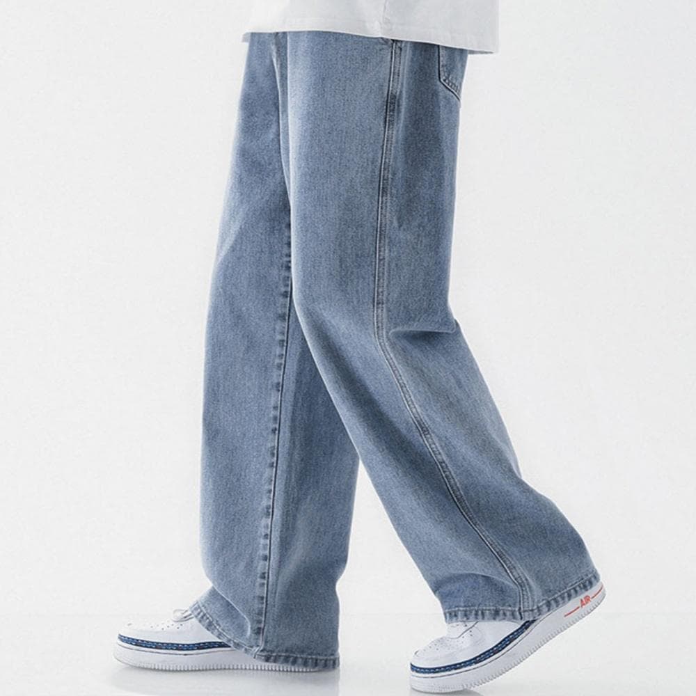 지노아몰가성비 와이드 청바지 남자 연청바지 진청바지 여름 - 최저가 19,650원