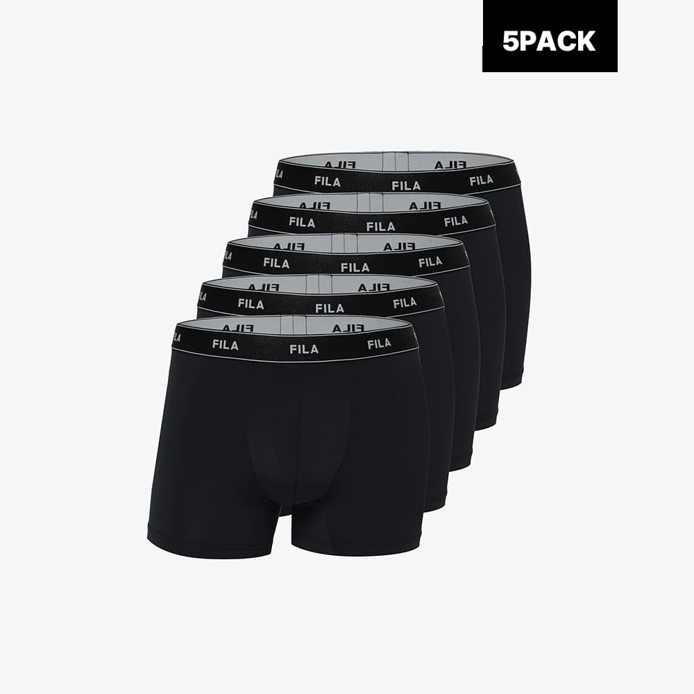 FILA UNDERWEAR 휠라 쿨웨이브 남성 드로즈 5PACK 블랙