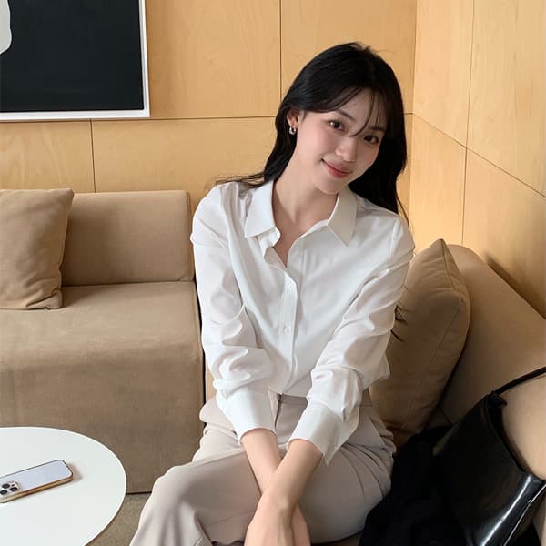 클라비스 [클라비스] [찰량셔츠] 기본핏_CVYWG2301N - 최저가 37,100원