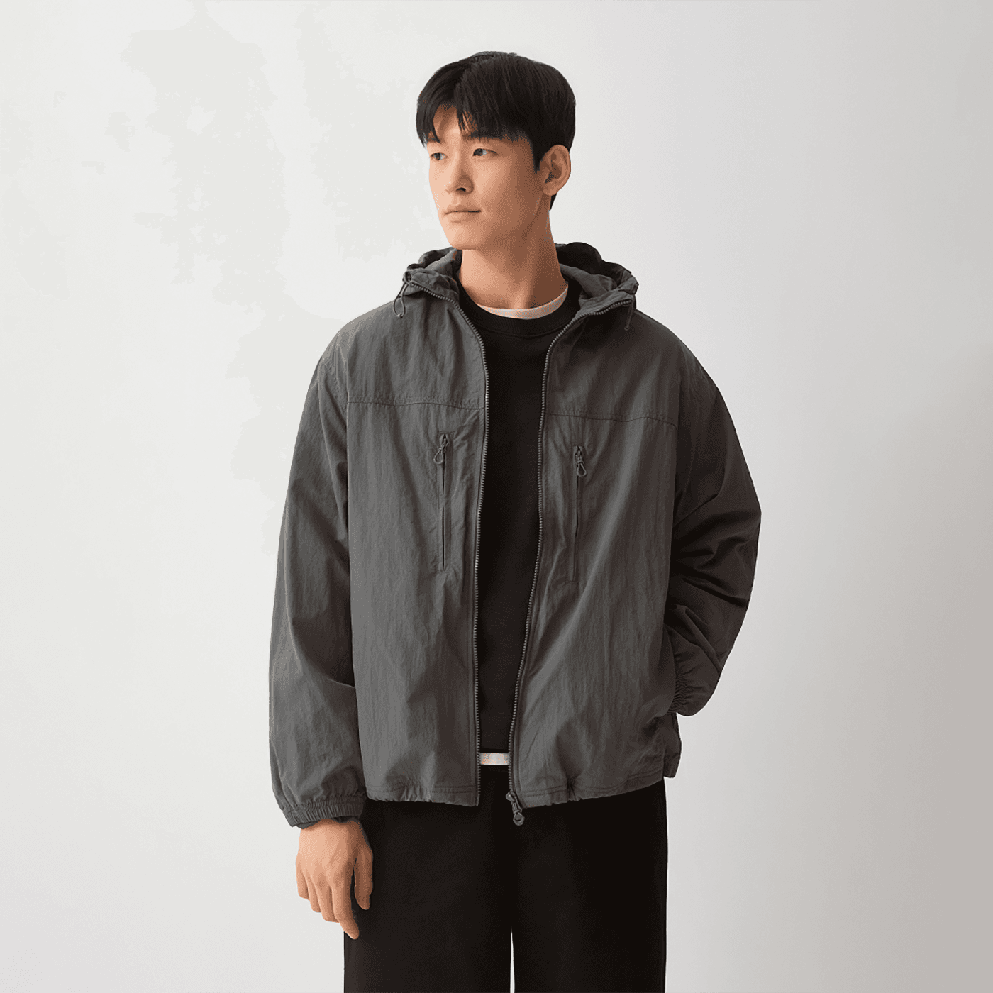 스파오 스토어 스파오 후드 윈드브레이커 SPJJG23C02