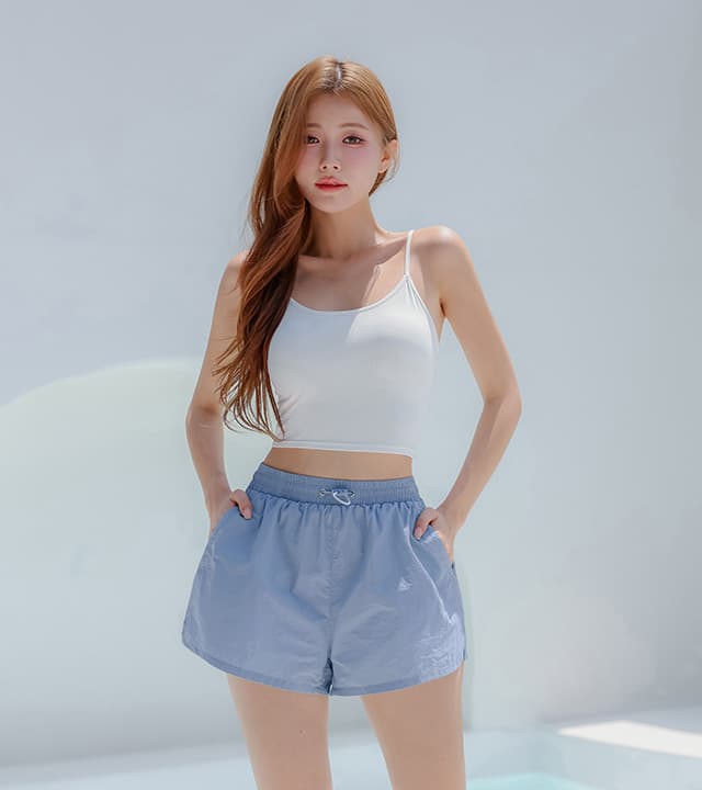 크라시앙 크라시앙 플립 레깅스 비치팬츠 투인원 여자 래쉬가드 반바지 보드숏 수영복바지 - 최저가 28,200원