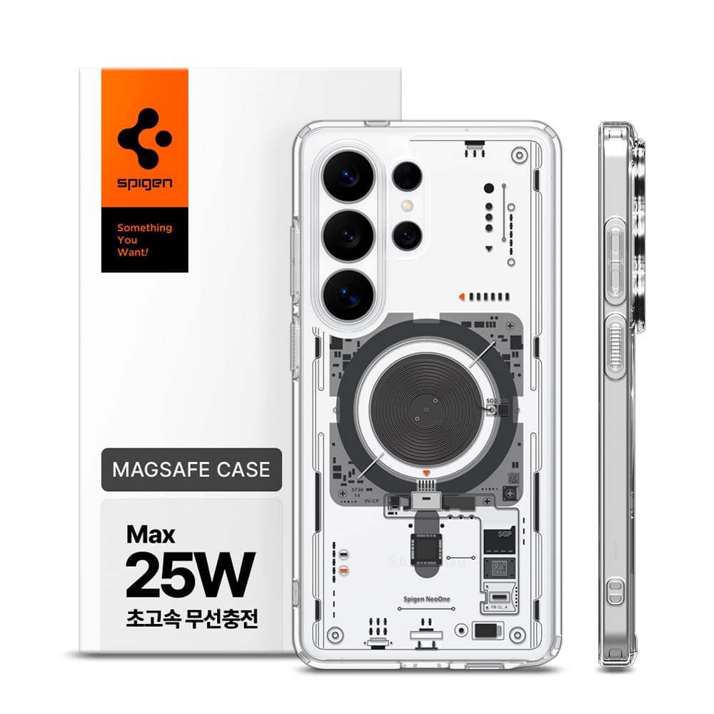 슈피겐 25W 충전 슈피겐 갤럭시 맥세이프 케이스 울트라하이브리드맥핏 네오원 투명 갤럭시S26 울트라