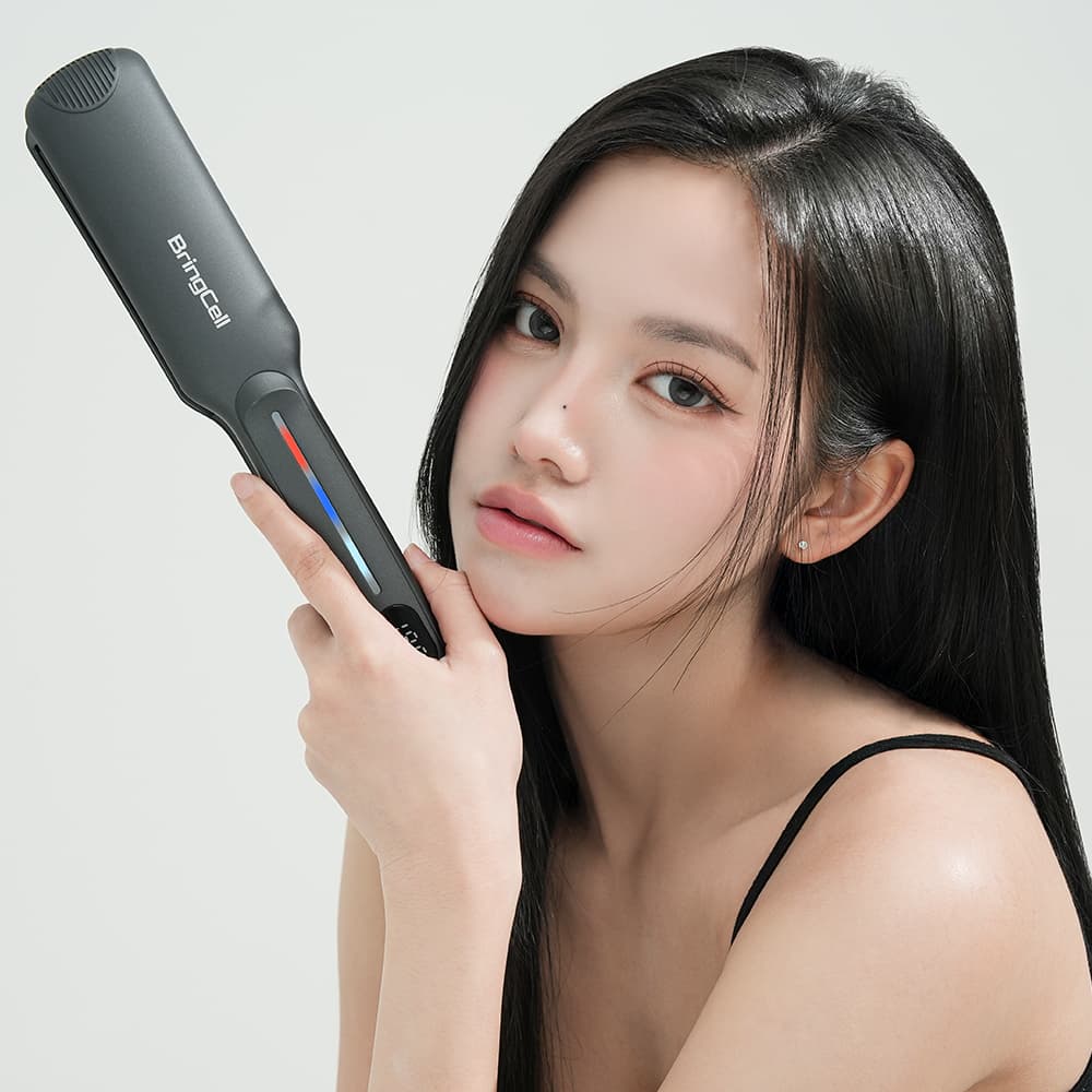 브링셀 브링셀 웨이브9 전문가용 매직기 판고데기 볼륨 헤어 프리볼트 - 최저가 89,000원