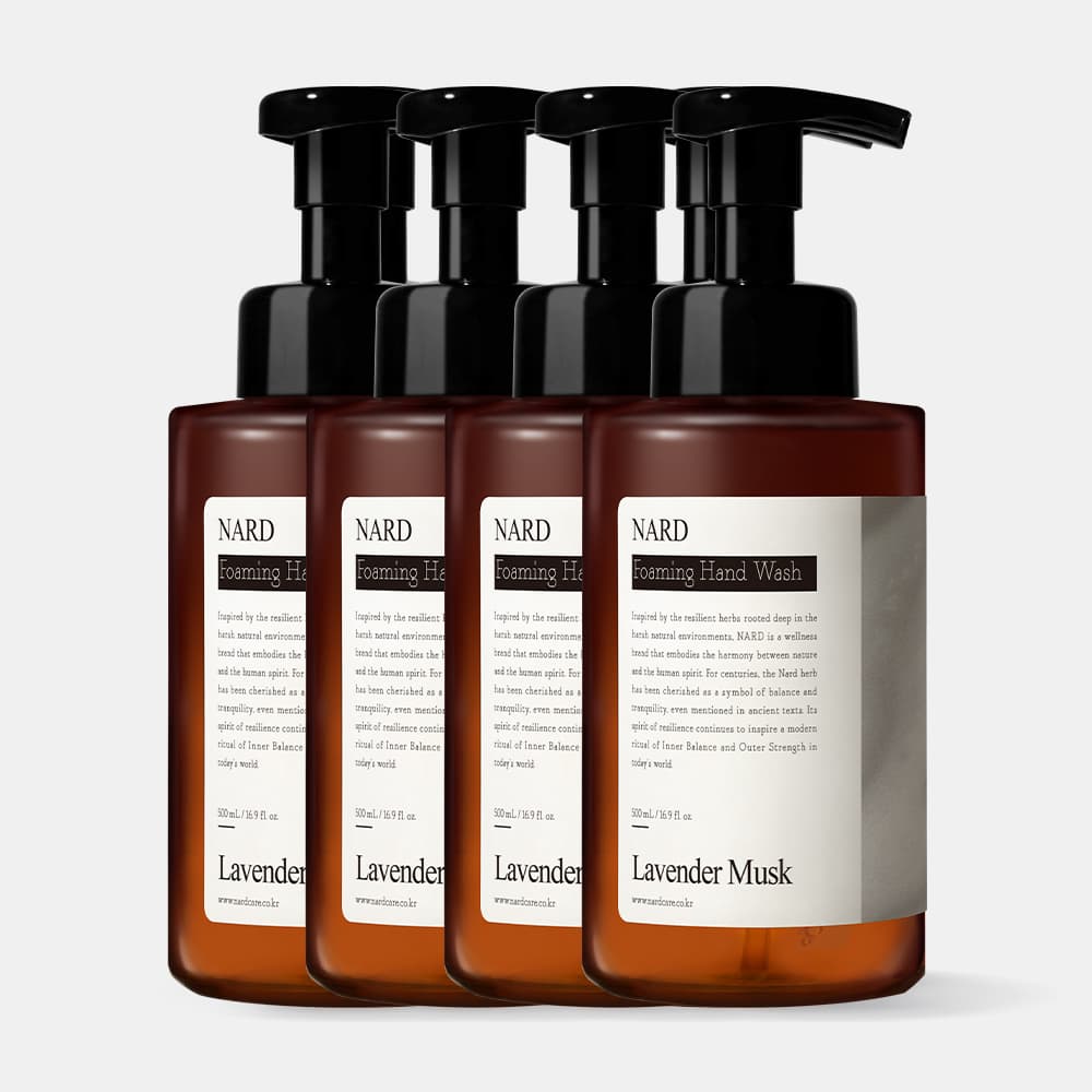 NARD 나드 포밍 버블 핸드워시 손세정제 500ml 2개입 라벤더머스크 향 - 최저가 19,800원