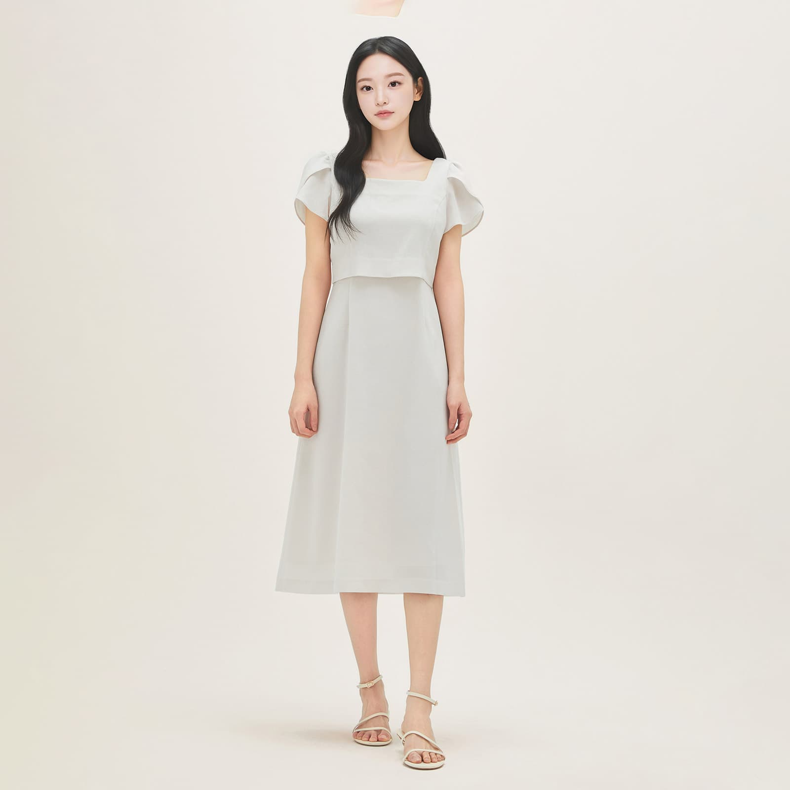 roem 로엠 튤립소매 2in1 롱원피스 RMOWG25S12 - 최저가 116,100원