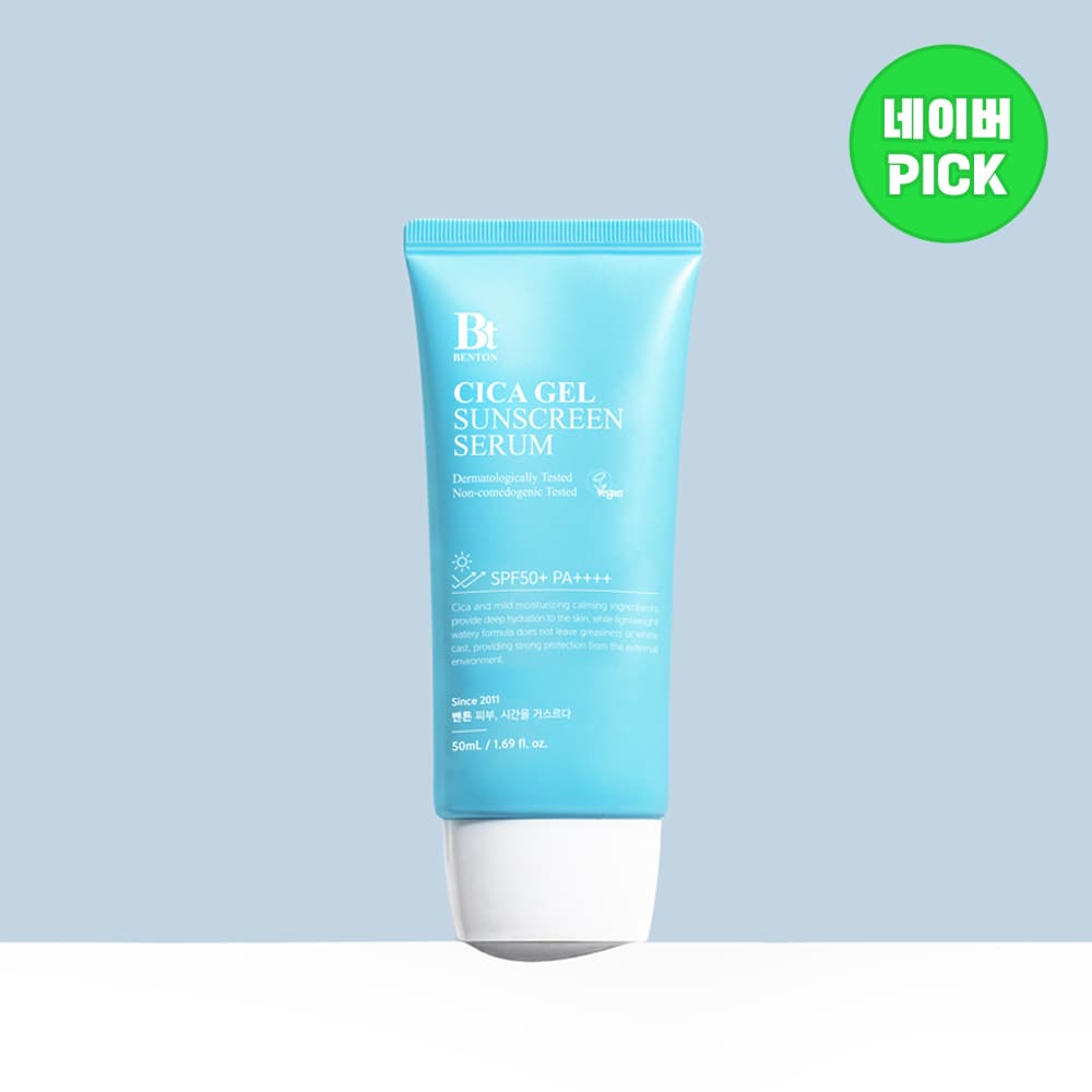 벤튼 벤튼 시카 수분 선세럼 50mL SPF50+ PA++++ 이지워시선크림 유기자차 비건 물광