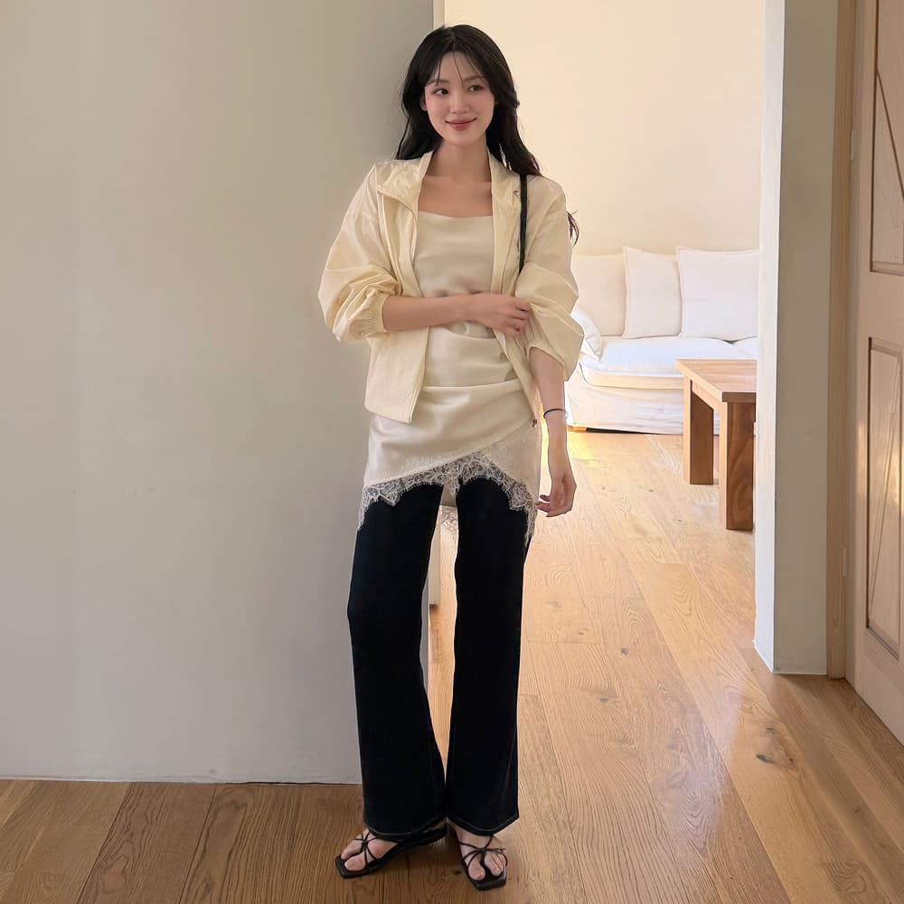 클라비스 [클라비스] 쿨스판 데님 쿨 와이드 데님 CVTJG2501N