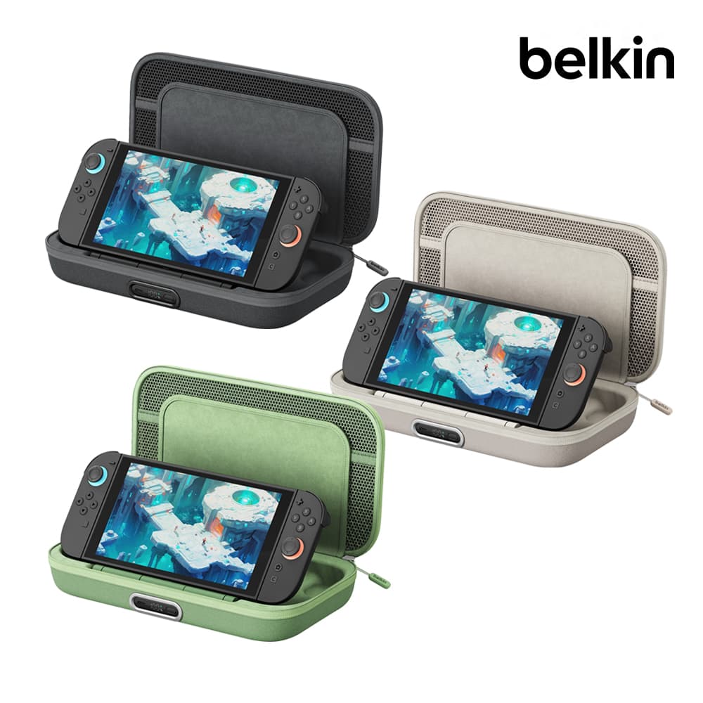 벨킨공식몰 벨킨 닌텐도 스위치2 전용 충전 케이스 10000mAh 보조배터리 포함 파우치 ENA003