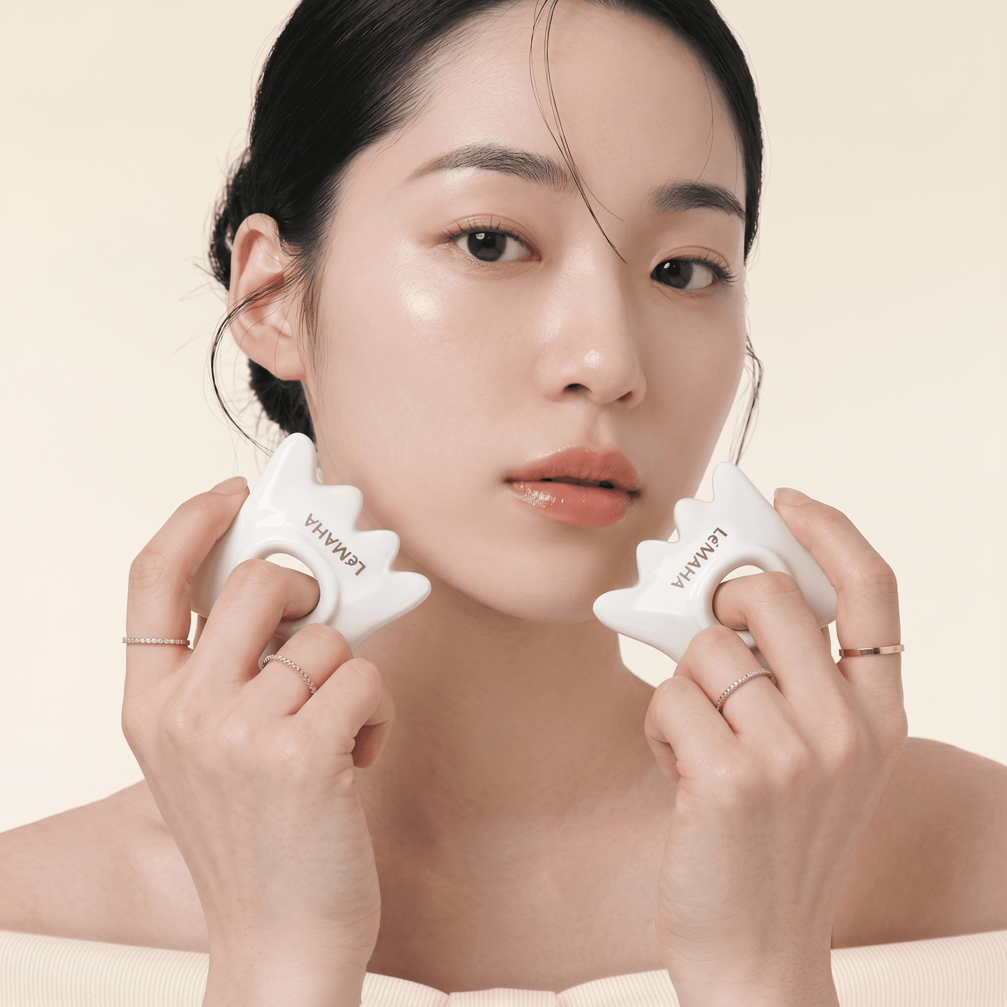 르마하 LeMAHA 르마하 반지 괄사 팔자주름 경락 리프팅 림프 두피 얼굴 승모근 마사지 - 최저가 49,700원