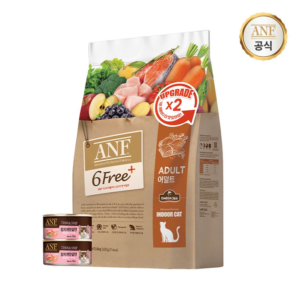 이리온몰공식 ANF 식스프리플러스 인도어 캣 어덜트 5.6kg 고양이 사료