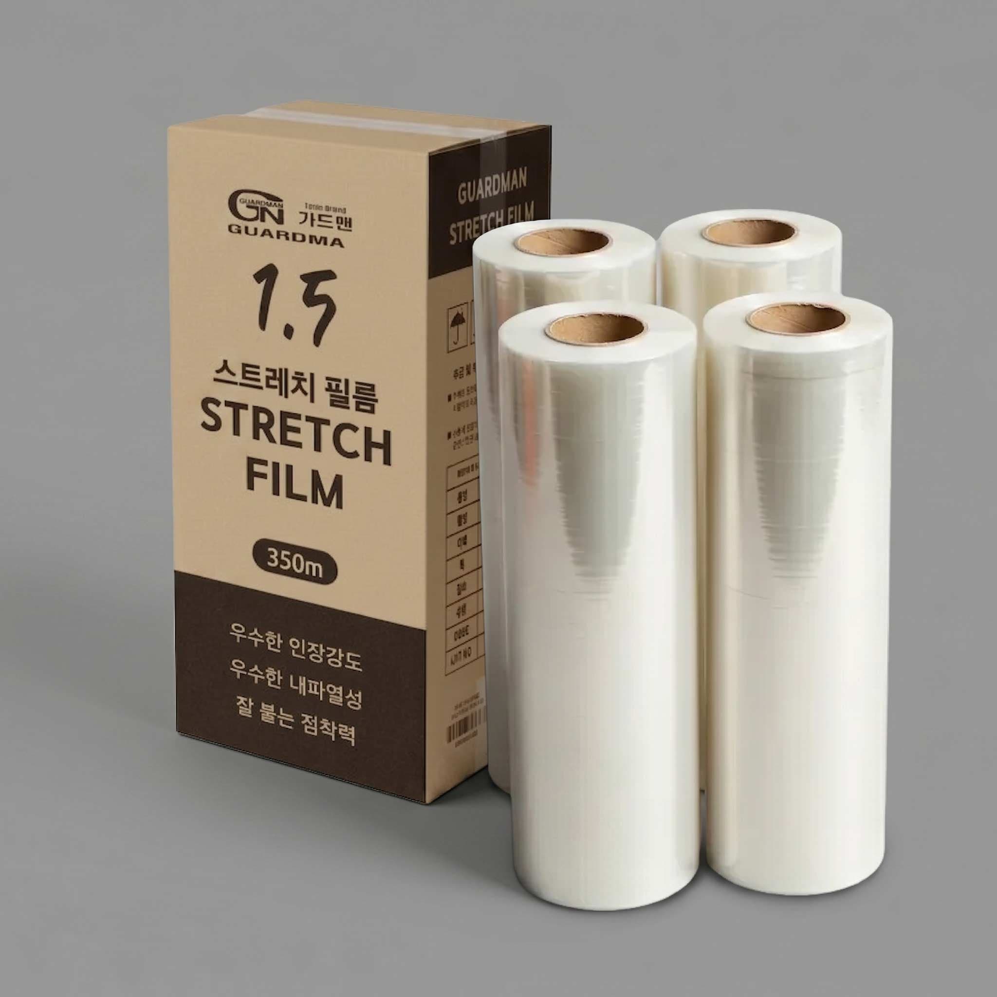 다인누리 가드맨 스트레치필름 포장랩 15mic x 500mm x 350m 4롤