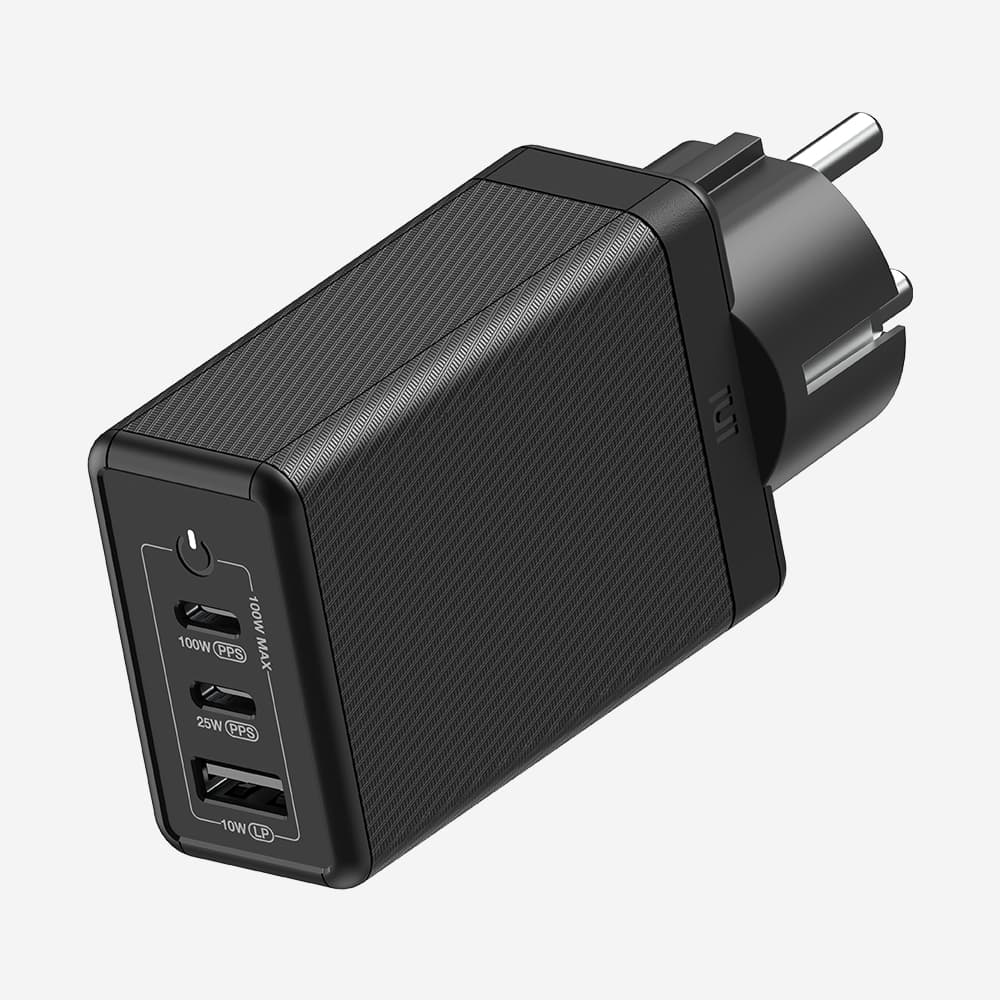 아트뮤 USB PD 100W PPS GaN 접지 멀티 초고속 충전기 GS610 블랙