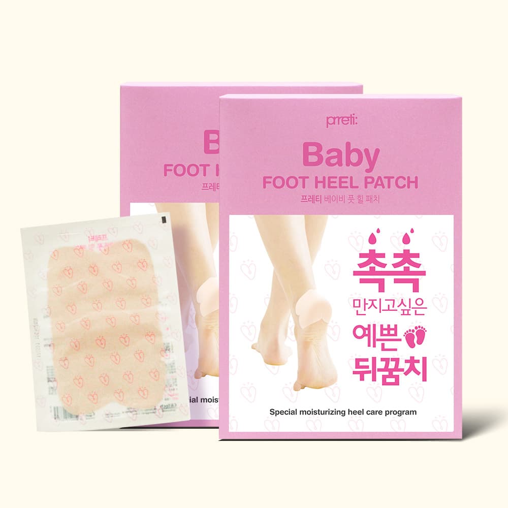 프레티 베이비 풋 힐패치 발각질제거 10매, 2개 - 최저가 16,800원