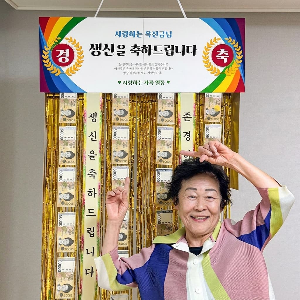 르파티에 용돈박스 돈 현금 반전 환갑 팔순 선물 레트로현수막 - 최저가 19,800원
