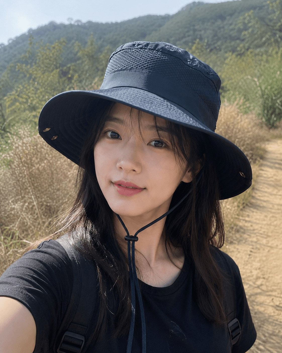 하룻길 남녀공용 캠핑 버킷햇 등산 모자