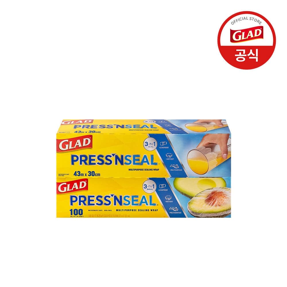 글래드코리아공식몰 글래드 매직랩 대용량(30cmx31m) 1개+점보(30cmx43.4m) 1개 세트 주방랩