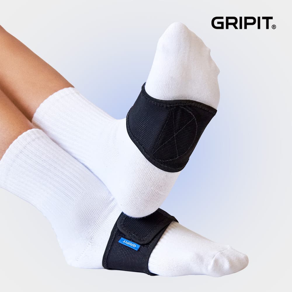 GRIPIT 그리핏 한 줄 발아치 패드 족저근막염 깔창 평발 오다리 교정 쿠션 1세트 (2개입)