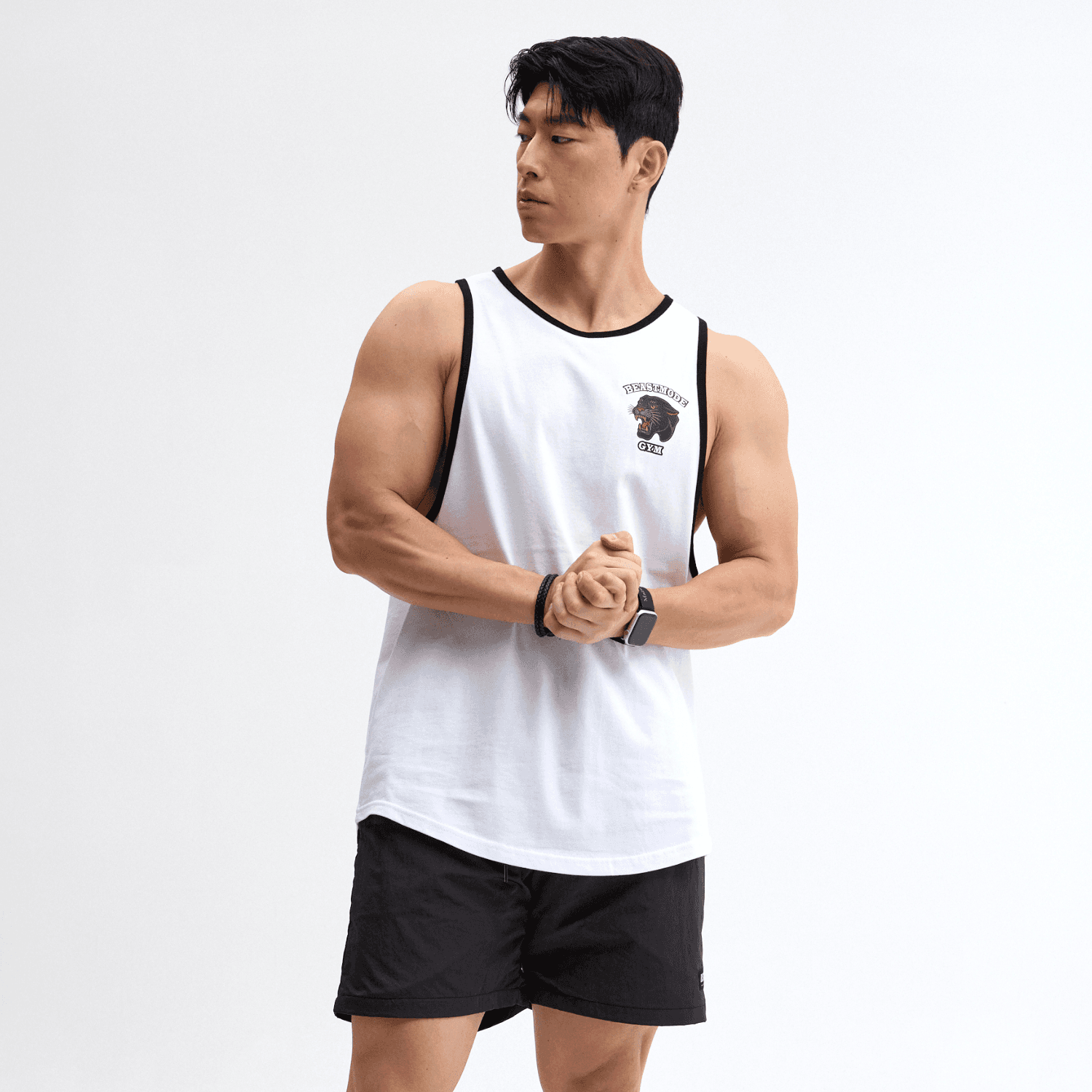 비스트모드 비스트모드 레오파드 남자 헬스나시 짐웨어 - 최저가 19,900원