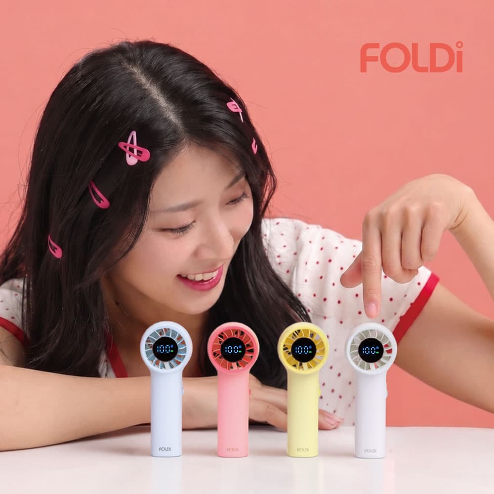 데코양 폴디 미니 손풍기 휴대용 100단 - 최저가 19,900원